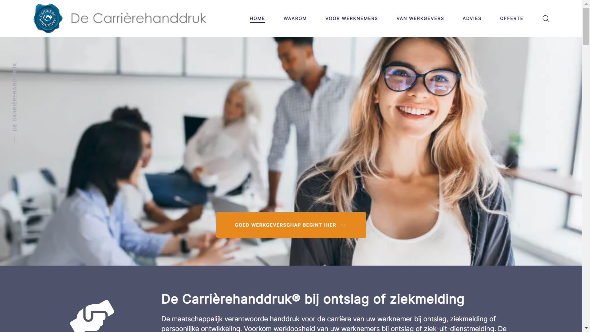 De Carrièrehanddruk